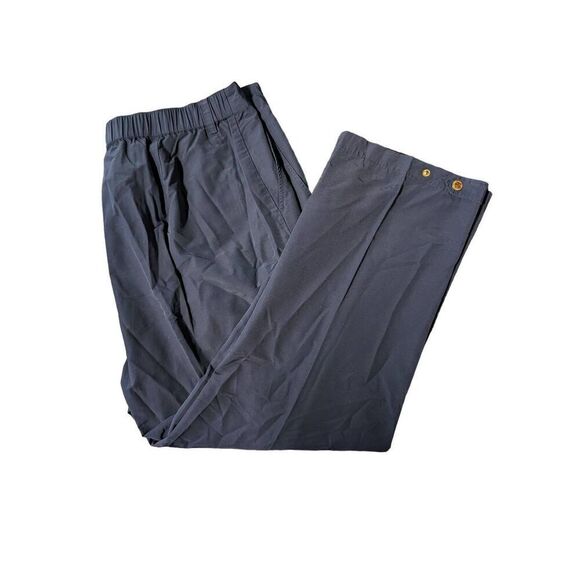LAUREN RALPH LAUREN Women's Pants Pull On Straight Leg Navy  Women's Size 18W - Picture 1 of 9